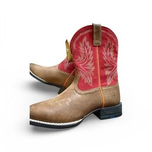 Ariat Kids' Boots - Red and Tan